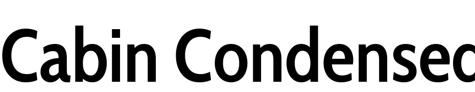 Cabin Condensed Semi Bold Yazı tipi ücretsiz indir
